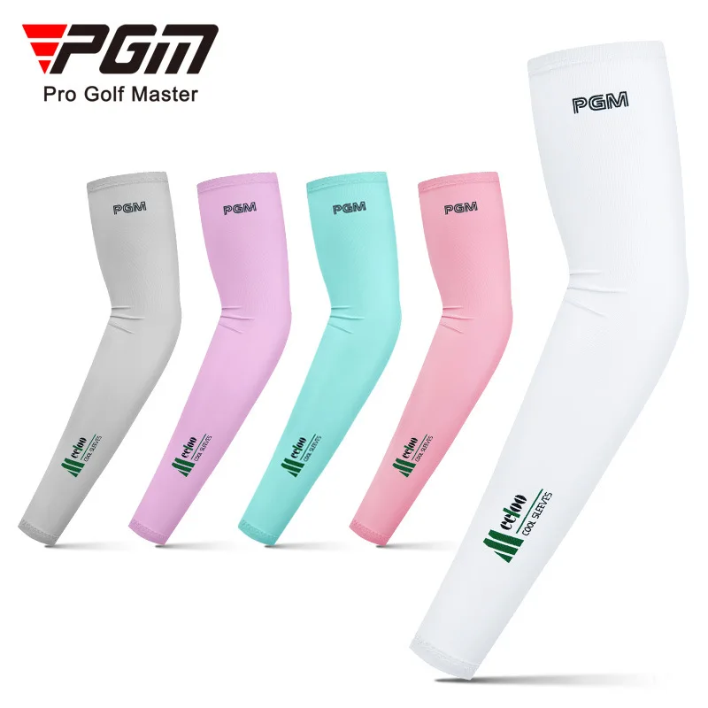 Golf Equipment For Women - Pgm-男性と女性のゴルフTシャツスリーブウォーマー、日焼け止め、氷冷、通気性、アウトドアスポーツウェア、Tシャツアクセサリー、4シーズン、xt003,1ペア