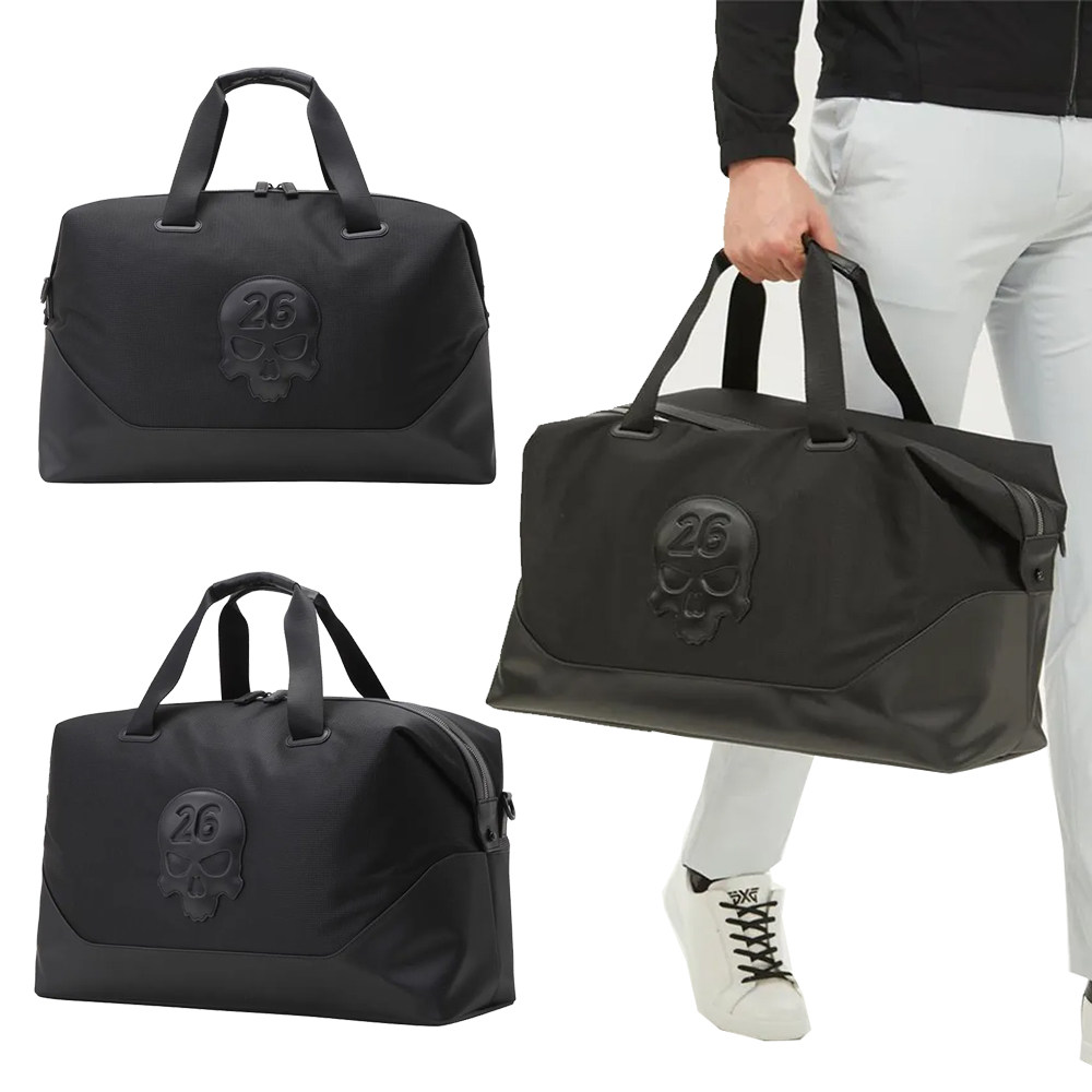 Golf Equipment Bag - ゴルフ大容量スカルハンドバッグ男性と女性のスポーツフィットネスバッグトラベルバッグブラックトートバッグ