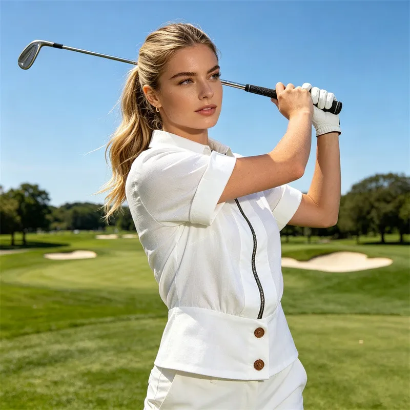 夏ゴルフウェア女性 2026 高品質ゴルフ半袖ファッション自 - Golf Equipment For Women のレビューと価格