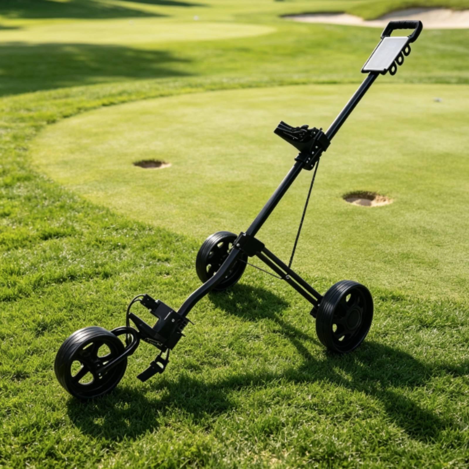ゴルフ用品折りたたみ式プッシュカートアルミ合金ゴルフキャリア - Golf Equipment Bag のレビューと価格