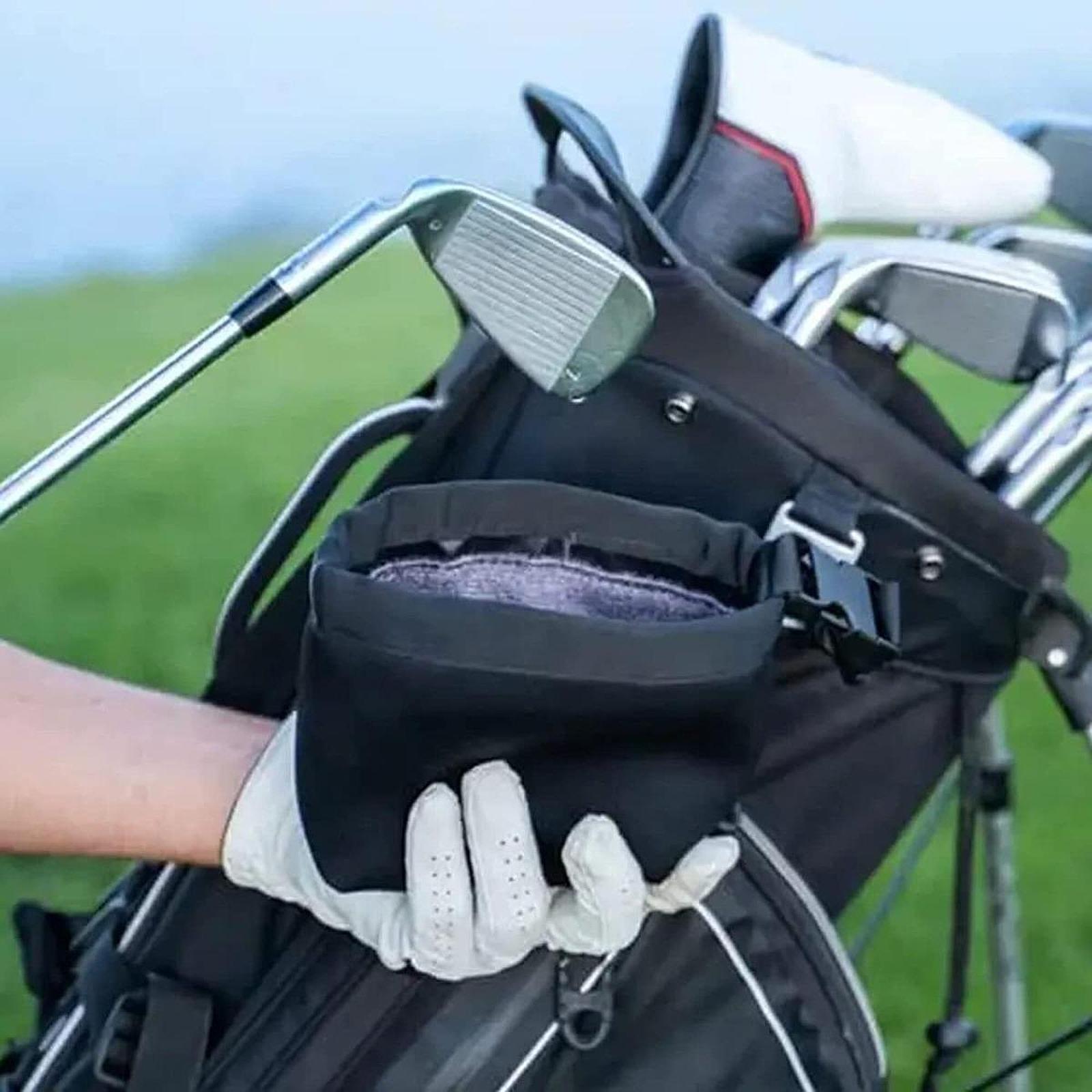 再利用可能なゴルフボールクリーニングバッグ クリップ付き 軽 - Golf Equipment Gifts のレビューと価格