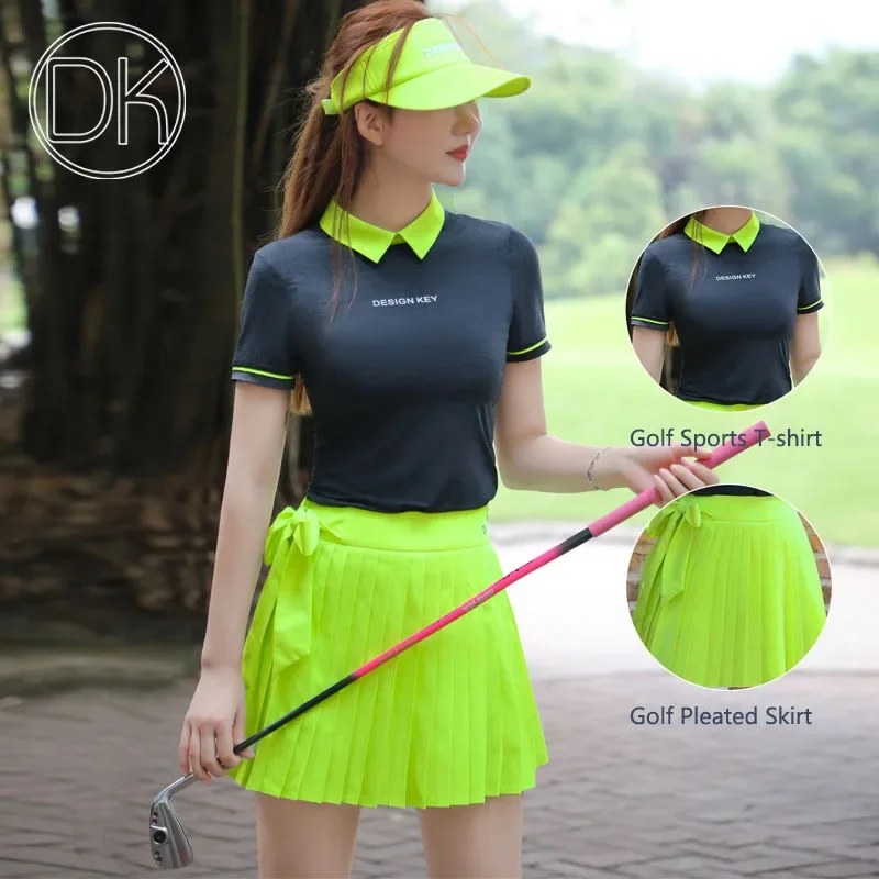女性用半袖Tシャツ,通気性,タイト,ショート,ミッドウエスト - Golf Equipment For Women のレビューと価格