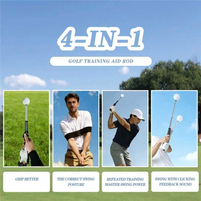 【値下げ！】 】バンド装備の格納式ゴルフスイングトレーナー- - Golf Equipment Price のレビューと価格