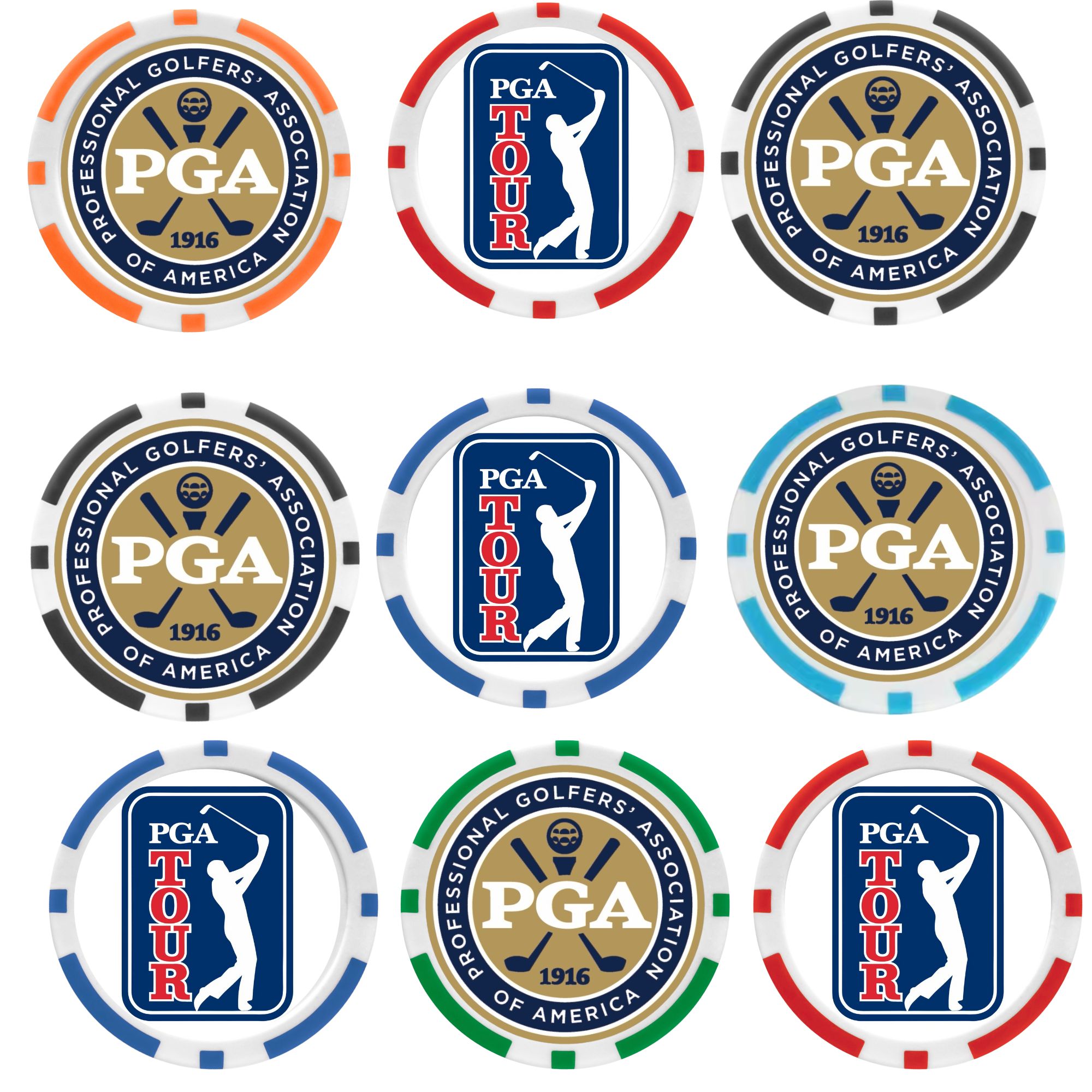 9 カウント EA ABS ゴルフ ポーカー ボール マーカ - Ball Marker Set のレビューと価格