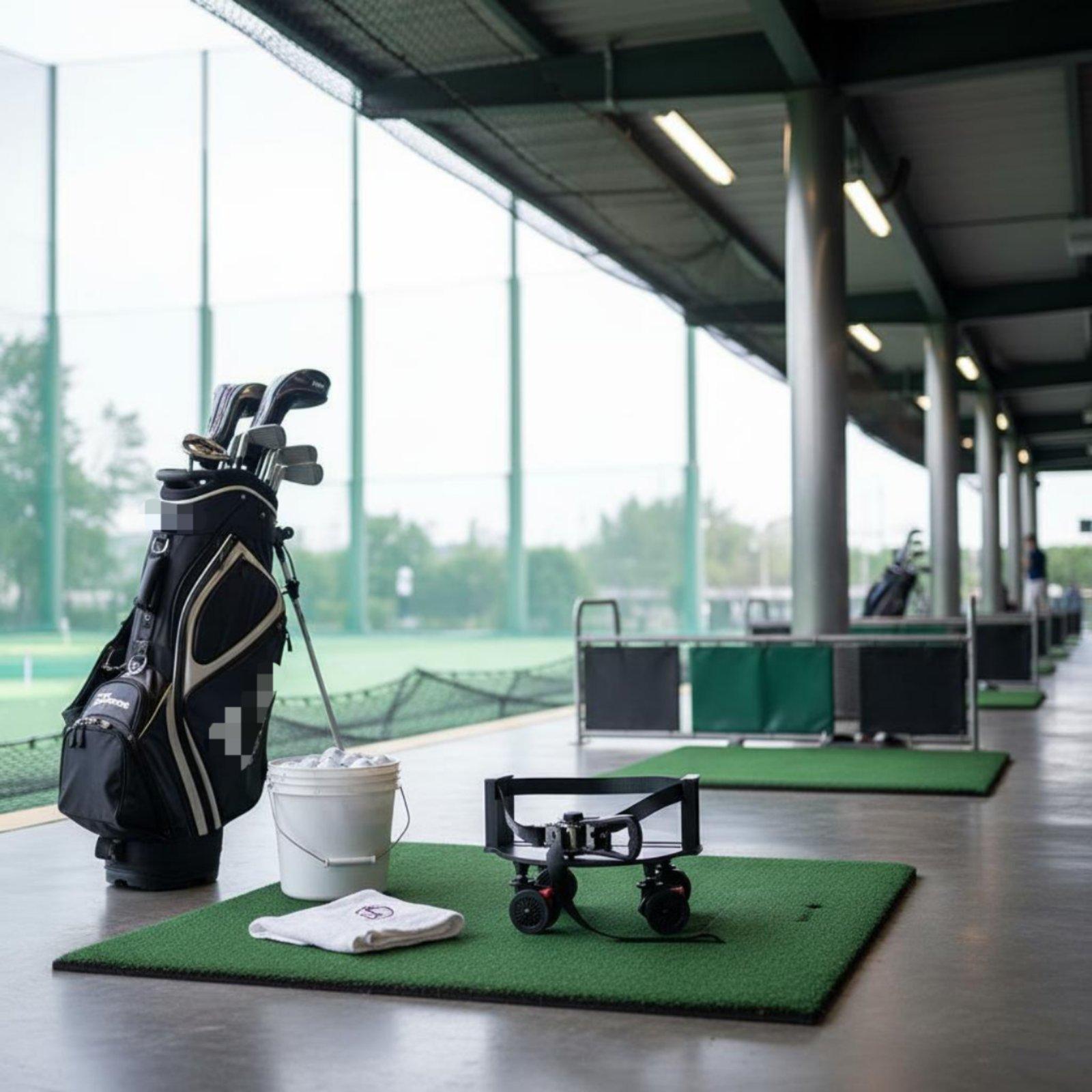 ポータブルゴルフ用品スタンド スイベルブレーキ ホイールベー - Golf Equipment Bag のレビューと価格